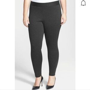 Two by Vince Camuto High Rise Leggings In Dark Heather Grey